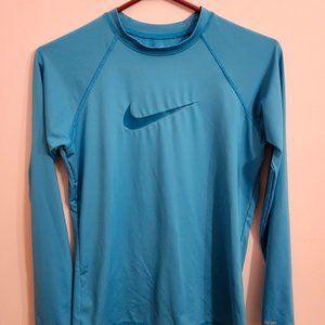 Nike long-sleeved teal top medium